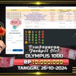 BUKTI JACKPOT SLOT GATES OF OLYMPUS 1000 TERPERCAYA DI INDONESIA TGL 26-10-2024