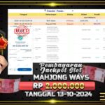 BUKTI JACKPOT SLOT MAHJONG WAYS TERPERCAYA DI INDONESIA TGL 13-10-2024