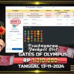 BUKTI JACKPOT SLOT GATES OF OLYMPUS TERPERCAYA DI INDONESIA TGL 13-11-2024